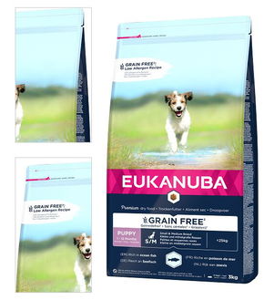 Eukanuba granuly Puppy & Junior Small & Medium Grain Free Ocean Fish 3kg 4