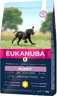 Eukanuba granuly Puppy Large 3kg