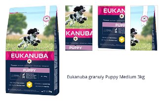 Eukanuba granuly Puppy Medium 3kg 1