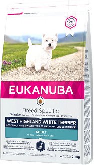 Eukanuba granuly West Highland White Terrier 2,5kg