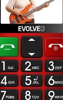 Evolveo EasyPhone FM, červená, nabíjací stojan - SK distribúcia 5