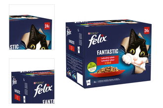 Felix Fantastic Multipack kuracie/hovädzie/králik/jahňacie v želé 24x85g 4