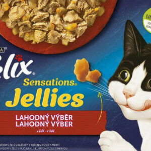 FELIX kapsičky Sensations Jellies hovädzie/kura želé 4 x 85 g 5