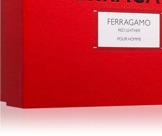 Ferragamo Red Leather darčeková sada pre mužov 8