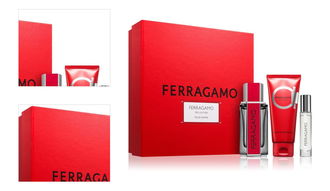 Ferragamo Red Leather darčeková sada pre mužov 4