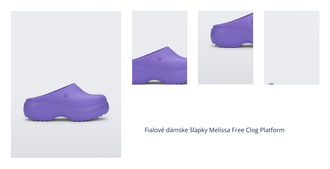 Fialové dámske šľapky Melissa Free Clog Platform 1