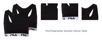 FILA Podprsenka  červená / čierna / biela 1