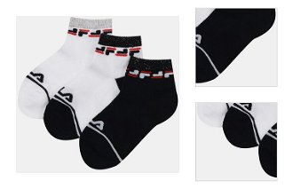 FILA Ponožky 3 páry Čierna 3