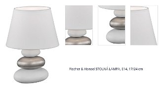 Fischer & Honsel STOLNÁ LAMPA, E14, 17/24 cm 1