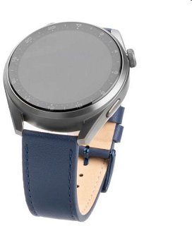 FIXED Kožený remienok s Quick Release so šírkou 20 mm pre smartwatch, modrý