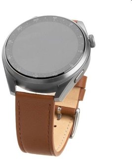 FIXED Kožený remienok s Quick Release so šírkou 22 mm pre smartwatch, hnedý