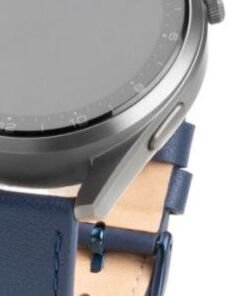 FIXED Kožený remienok s Quick Release so šírkou 22 mm pre inteligentné hodinky, modrá 5