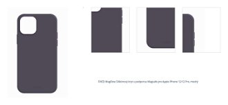 FIXED MagFlow Silikónový kryt s podporou Magsafe pre Apple iPhone 12/12 Pro, modrý 1