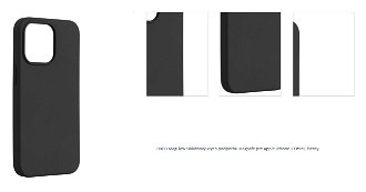 FIXED MagFlow Silikónový kryt s podporou Magsafe pre Apple iPhone 13 mini, čierny 1