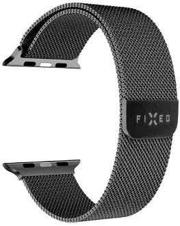 FIXED Mesh Nerezový remienok pre Apple Watch 38/40/41 mm, čierna 2