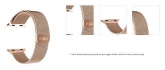 FIXED Mesh Nerezový remienok pre Apple Watch 38/40/41 mm, pink gold 1