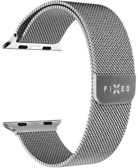 FIXED Mesh Nerezový remienok pre Apple Watch 38/40/41 mm, strieborná