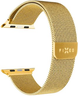 FIXED Mesh Nerezový remienok pre Apple Watch 38/40/41 mm, zlatý