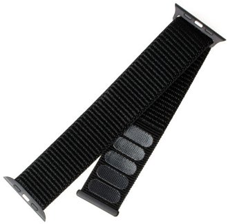 FIXED Nylonový remienok pre Apple Watch 38/ 40/ 41 mm, čierna