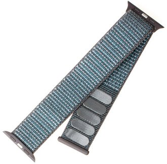 FIXED Nylonový remienok pre Apple Watch 42/ 44/ 45 mm, tmavo sivá