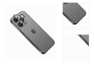 FIXED ochranné sklá šošoviek fotoaparátov pre Apple iPhone 13 Pro, 13 Pro Max, sivá 3