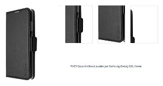 FIXED Opus Knižkové puzdro pre Samsung Galaxy S21, čierne 1