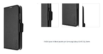 Knižkové puzdro FIXED Opus pre Samsung Galaxy S21 FE 5G, čierna 1