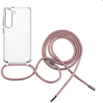 FIXED Pure Neck so šnúrkou na krk pre Samsung Galaxy A54 5G, ružová