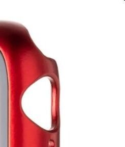FIXED Pure Plus ochranné puzdro s temperovaným sklom pre Apple Watch 40 mm, červená 7