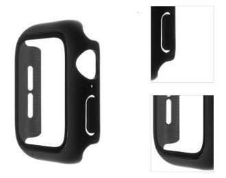 FIXED Pure Plus ochranné puzdro s temperovaným sklom pre Apple Watch 40 mm, čierna 3