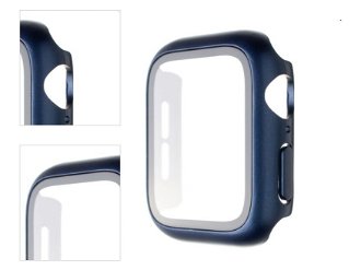 FIXED Pure Plus ochranné puzdro s temperovaným sklom pre Apple Watch 40 mm, modrá 4
