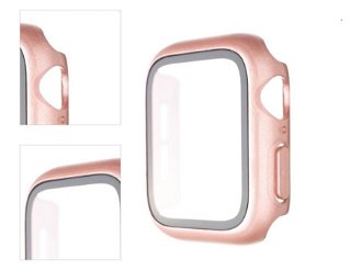 FIXED Pure Plus ochranné puzdro s temperovaným sklom pre Apple Watch 40 mm, ružová 4
