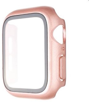 FIXED Pure Plus ochranné puzdro s temperovaným sklom pre Apple Watch 40 mm, ružová
