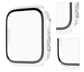 Ochranné puzdro FIXED Pure s temperovaným sklom pre Apple Watch 42 mm, číra 3