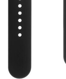 FIXED Silicone strap for Apple Watch 42/44/45 mm, black - OPENBOX (Rozbalený tovar s plnou zárukou) 8