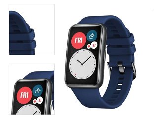 FIXED Silikónový remienok pre Huawei Watch FIT, modrý 4