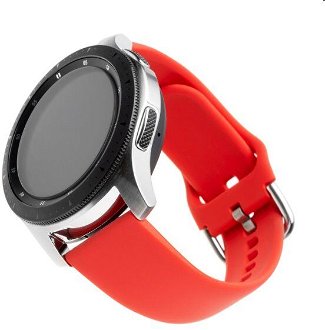 FIXED Silikónový remienok s Quick Release so šírkou 22 mm pre smartwatch, červený
