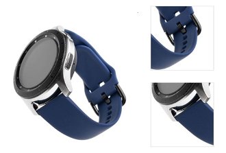 FIXED Silikónový remienok s Quick Release so šírkou 22 mm pre smartwatch, modrý 3