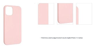 Zadný pogumovaný kryt FIXED Story pre Apple iPhone 14, ružová 1
