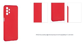 Zadný pogumovaný kryt FIXED Story pre Samsung Galaxy A13, červená 1