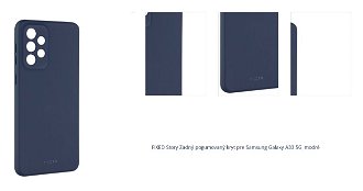 Zadný pogumovaný kryt FIXED Story pre Samsung Galaxy A33 5G, modrá 1