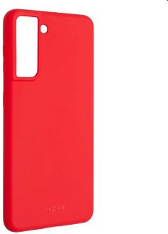 Zadný pogumovaný kryt FIXED Story pre Samsung Galaxy S21, červená