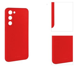 Zadný pogumovaný kryt FIXED Story pre Samsung Galaxy S23 Plus, červená 3