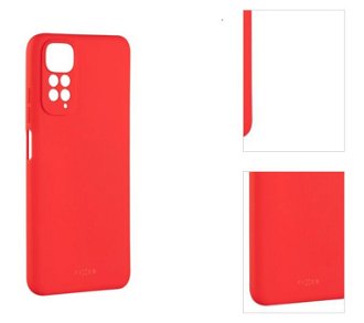 FIXED Story Zadný pogumovaný kryt pre Xiaomi Redmi Note 11, červené 3
