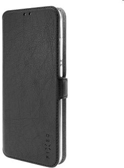 Knižkové puzdro FIXED Topic pre Motorola Moto G13, čierna