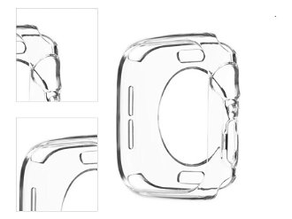 FIXED TPU gélové puzdro pre Apple Watch Series 9 41 mm, transparentná 4