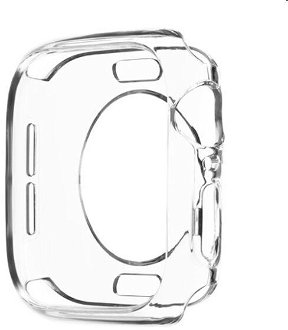 FIXED TPU gélové puzdro pre Apple Watch Series 9 41 mm, transparentná 2