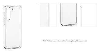 Gélový zadný kryt FIXED TPU Slim AntiUV pre Samsung Galaxy S23, transparentná 1