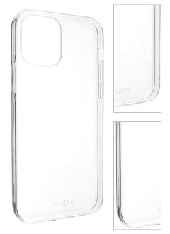 FIXED TPU Skin Ultratenké gélové puzdro pre Apple iPhone 12 mini, 0,6 mm, transparentné 3