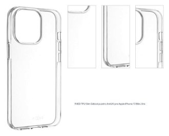 FIXED TPU Slim Gélové puzdro AntiUV pre Apple iPhone 13 Mini, číre 1